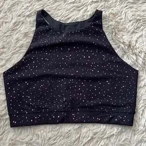 NWT Peloton Show Up Sparkle High Neck Bra